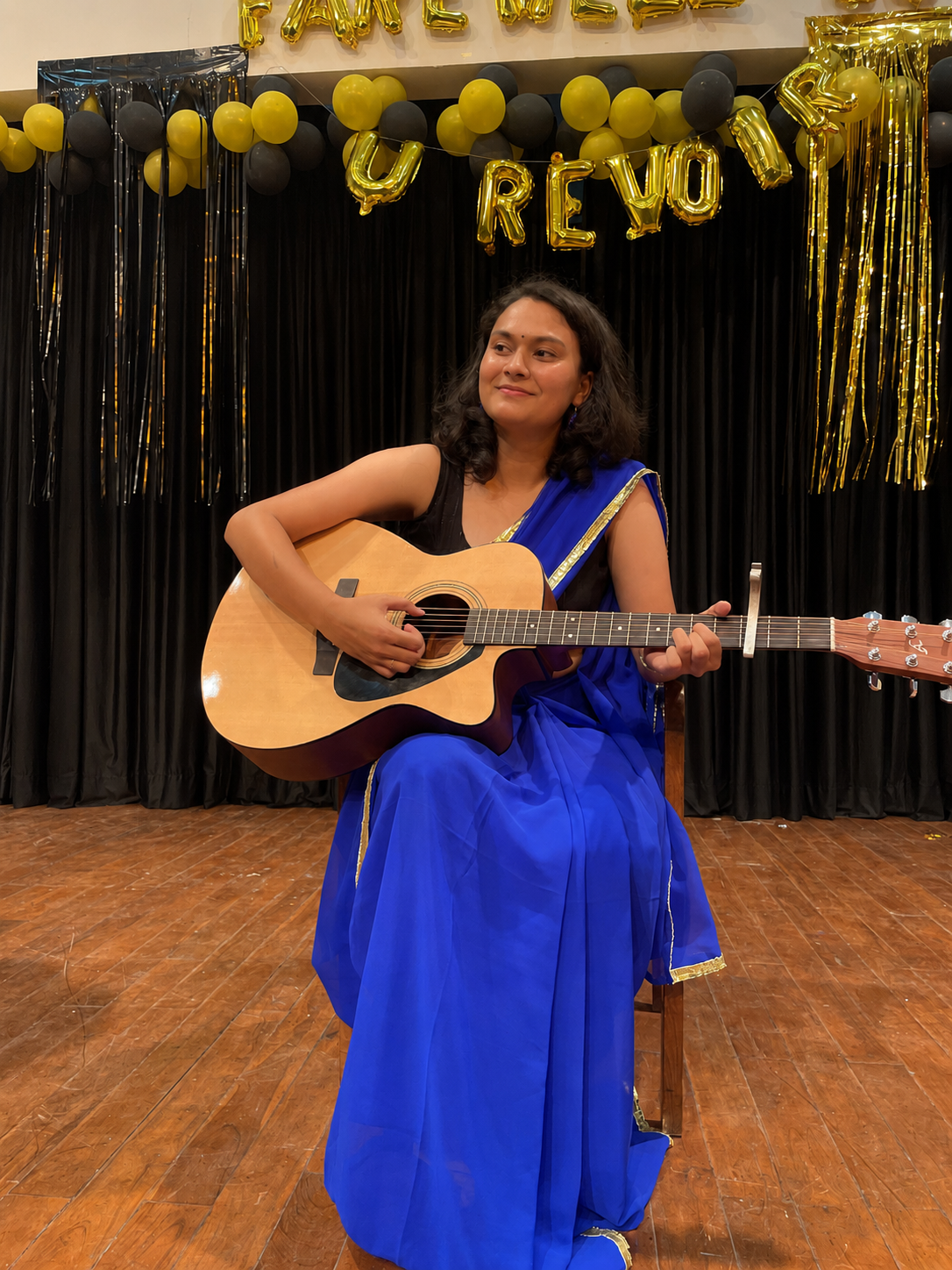 Samridhi performing live on stage